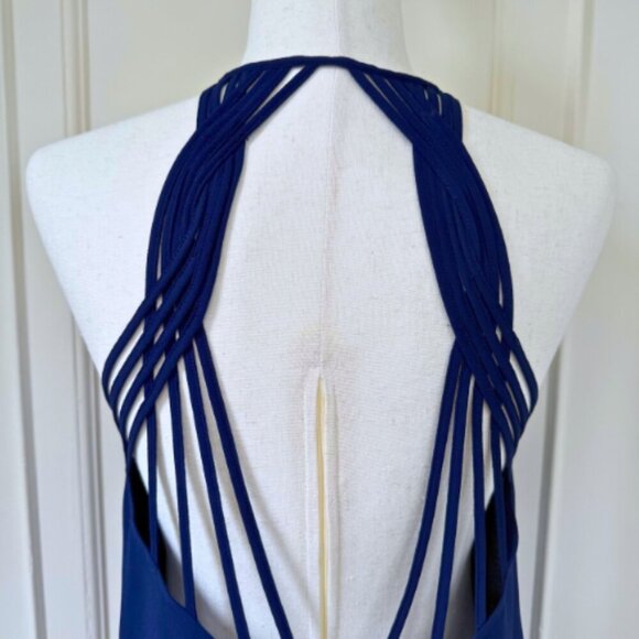 NAKED ZEBRA Navy Strappy Tank Size M - Picture 7 of 14